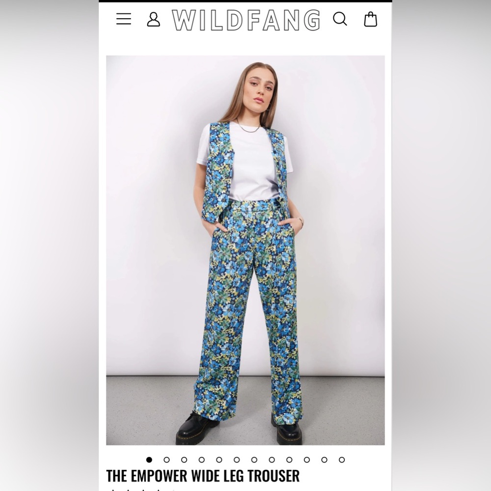 NWT Wildfang The Empower Wide Leg Pants 10
